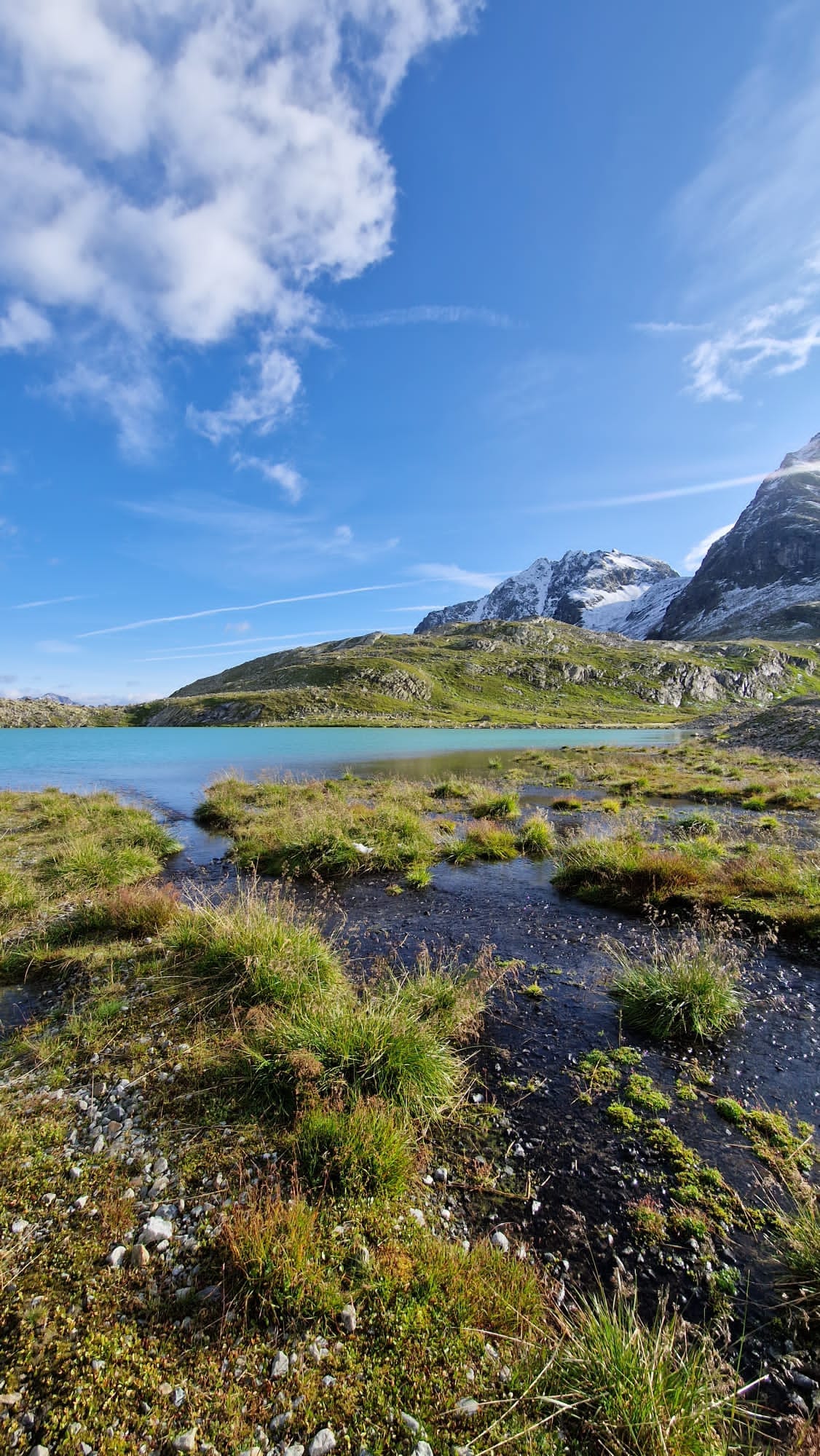 Alpine lake region in the Austrian Central Alps