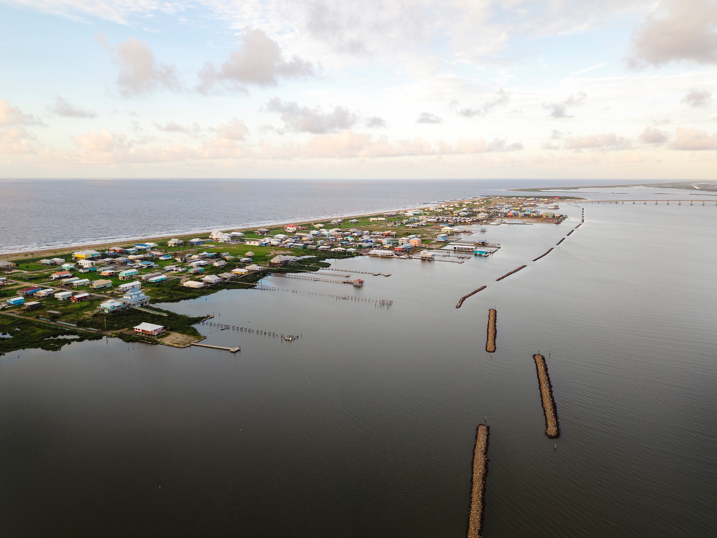 Grand Isle aerial.