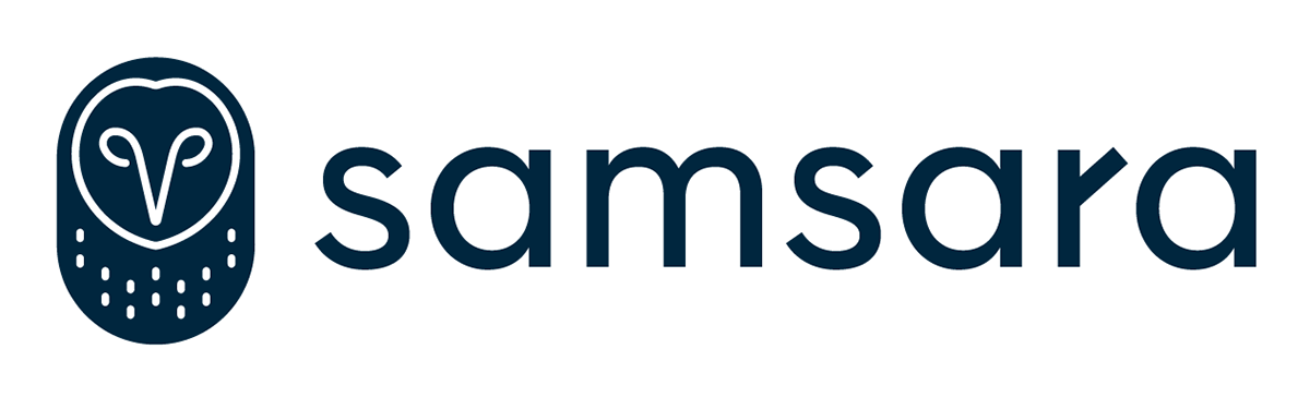 Samsera logo in blue