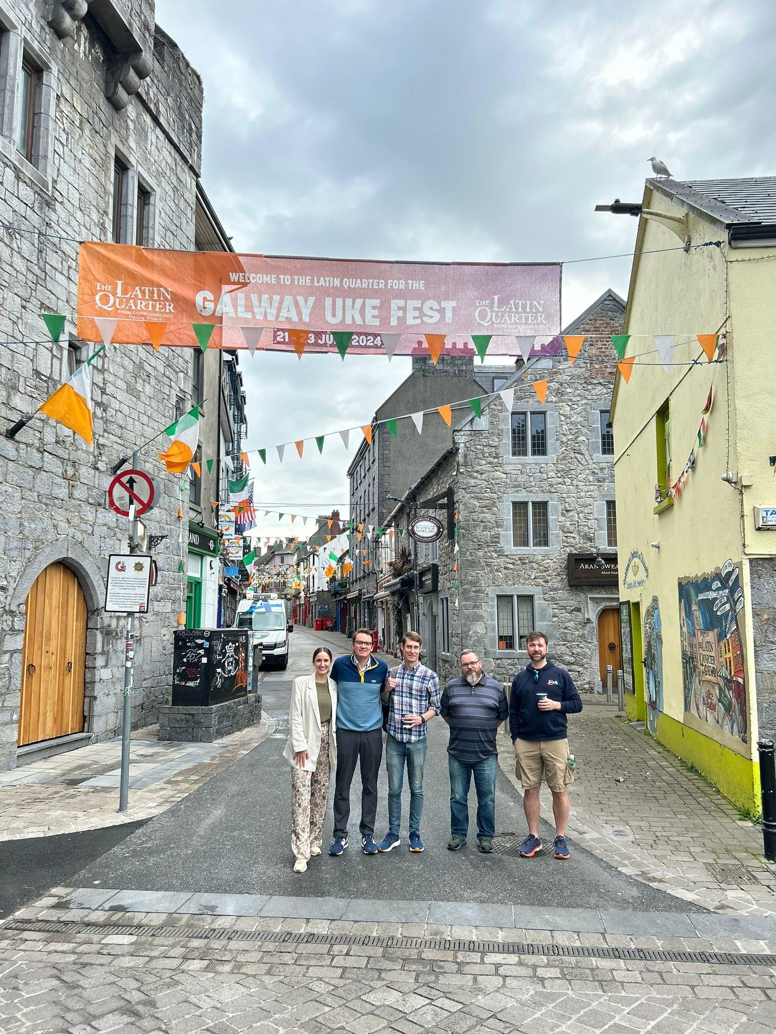 Group photo in ireland