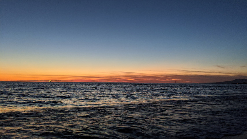 an ocean sunset