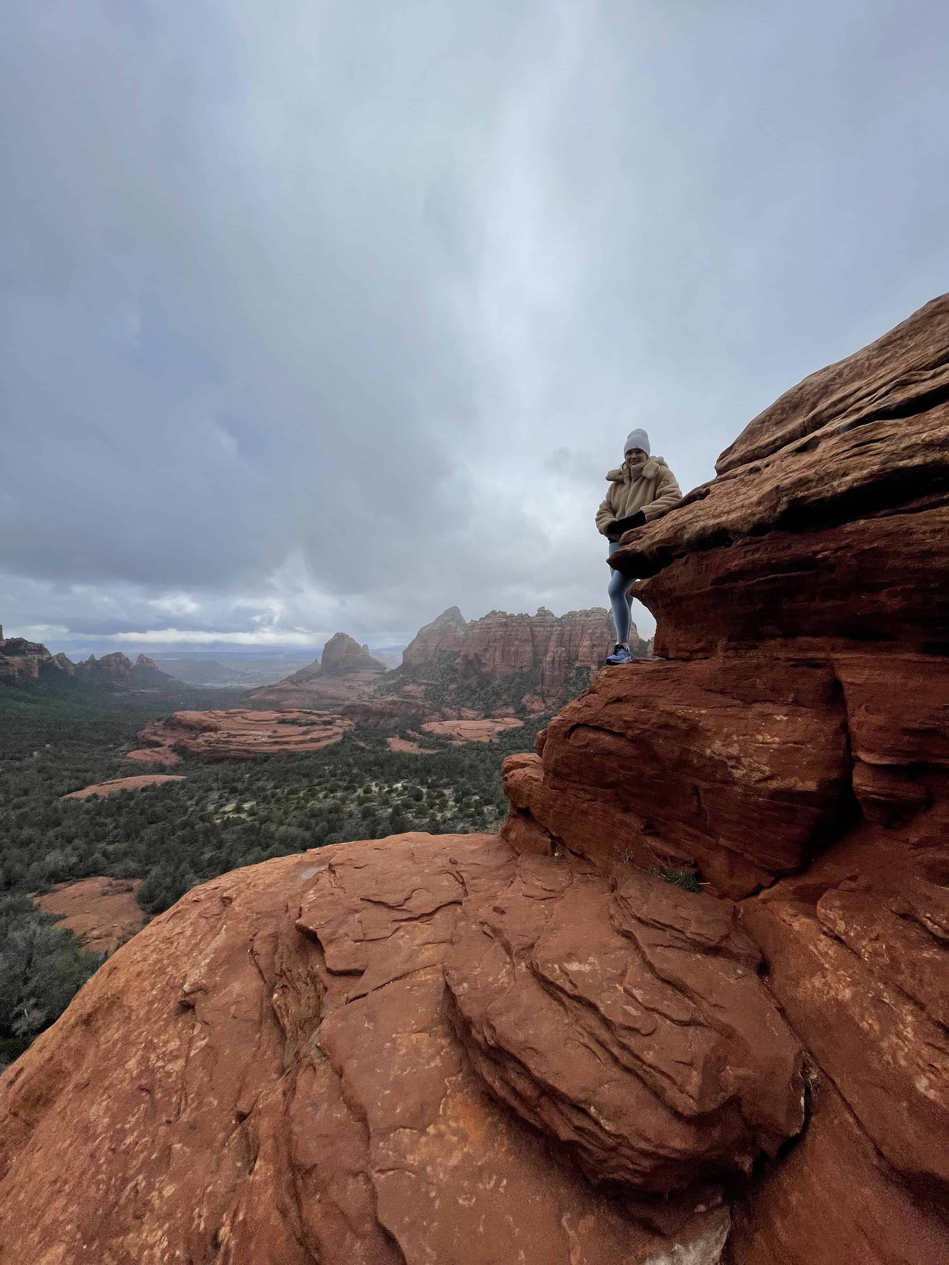 Kaleigh Stallings on a red rock hike