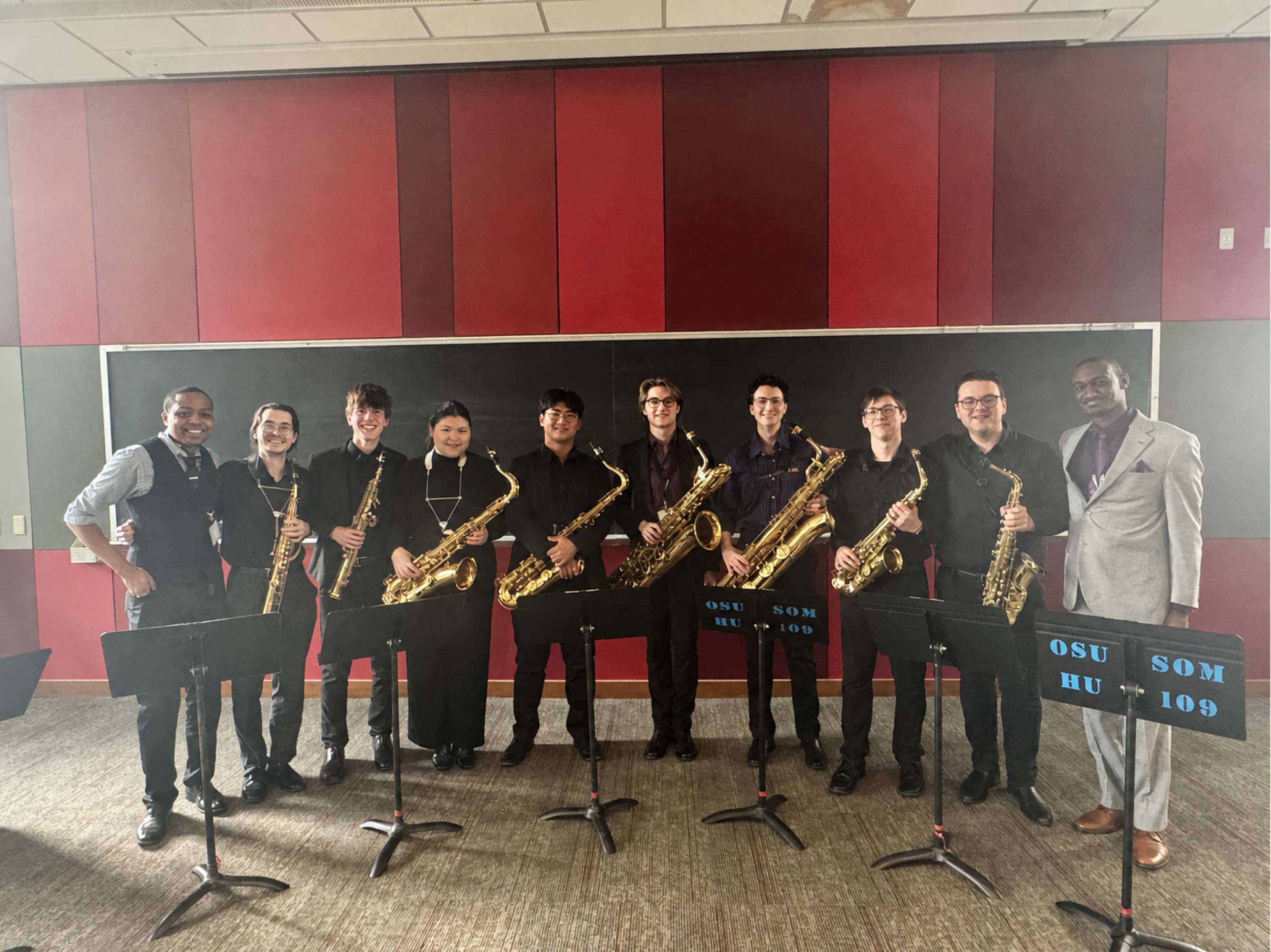 photo of the LSU Saxophone Octet