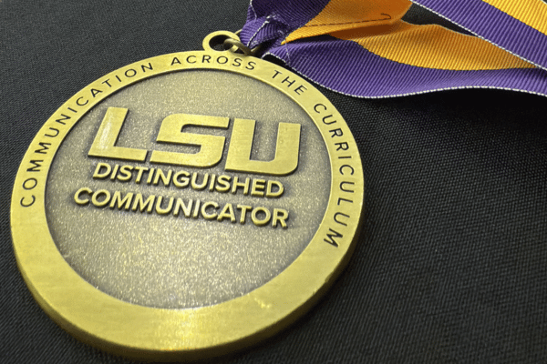 LSU Distinguished Communicator medal