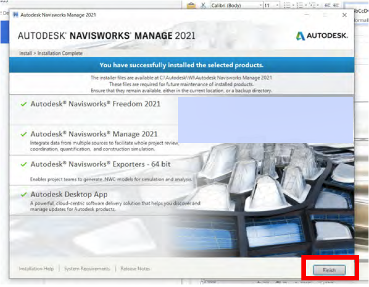 Select installation location (if you have to change it from the default) and then click Install