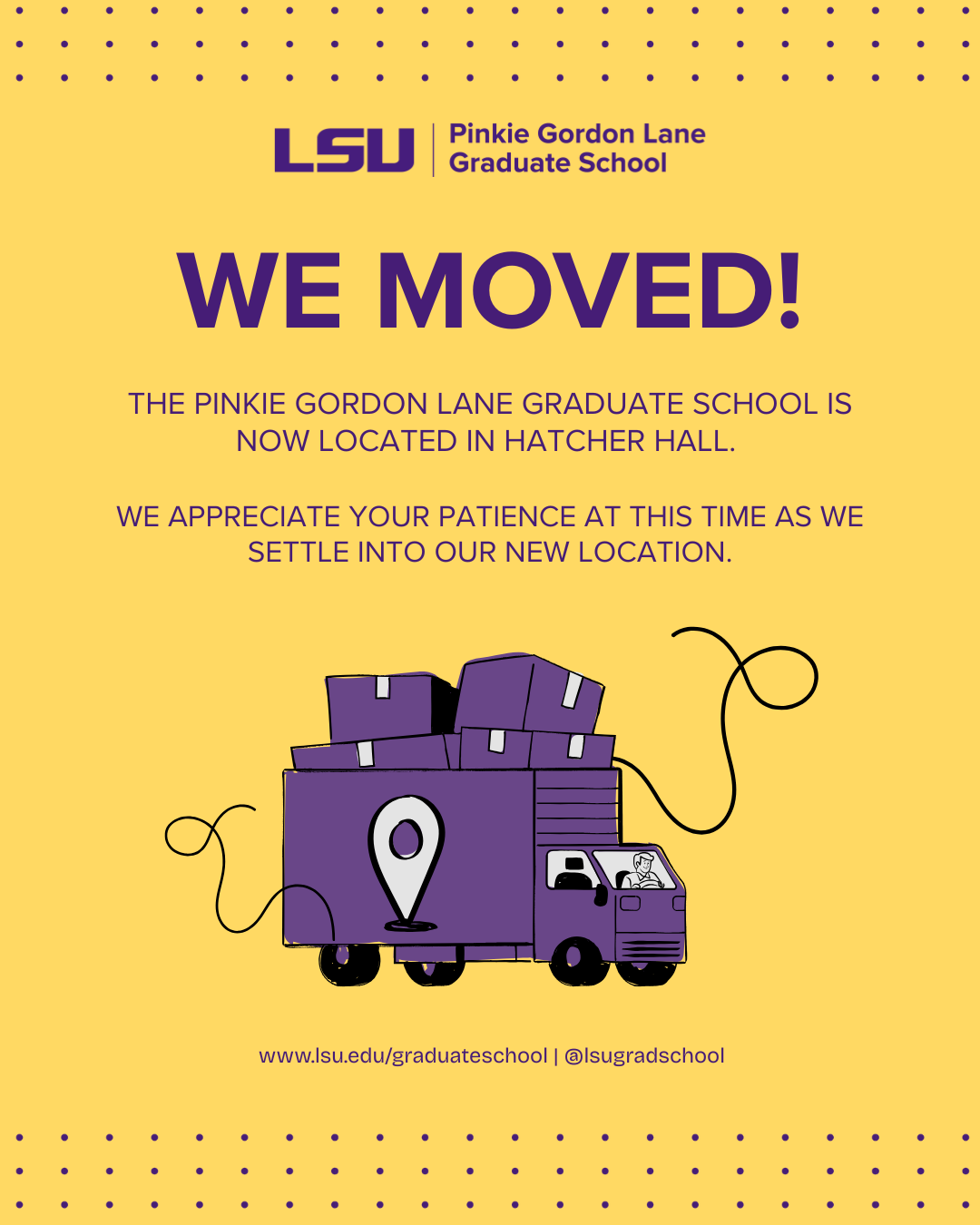 LSU graduate school moved to Hatcher Hall