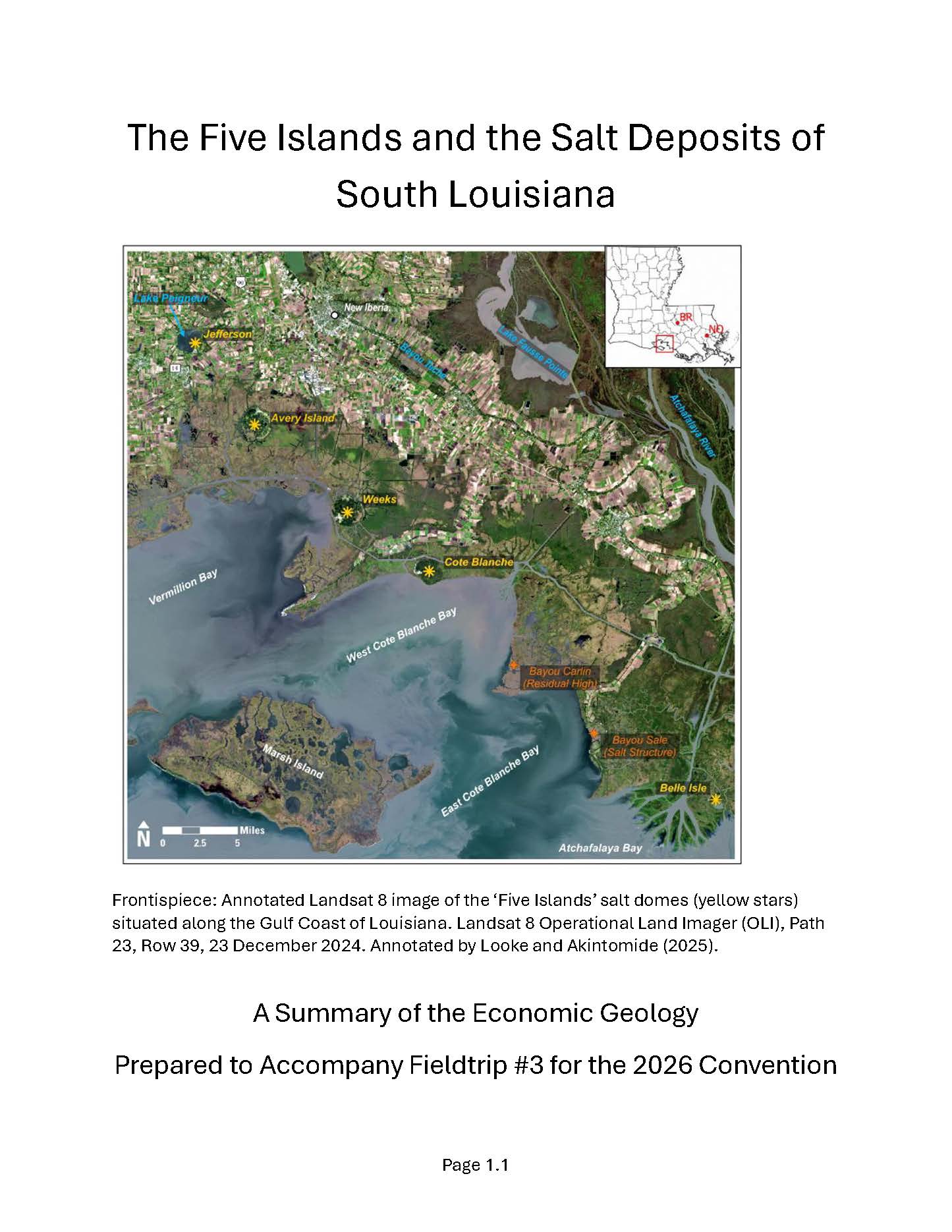 The Five Islands and the Salt Deposits of South Louisiana The Five Islands and the Salt Deposits of South Louisiana