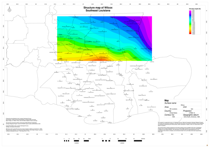 Wilcox Structure Map