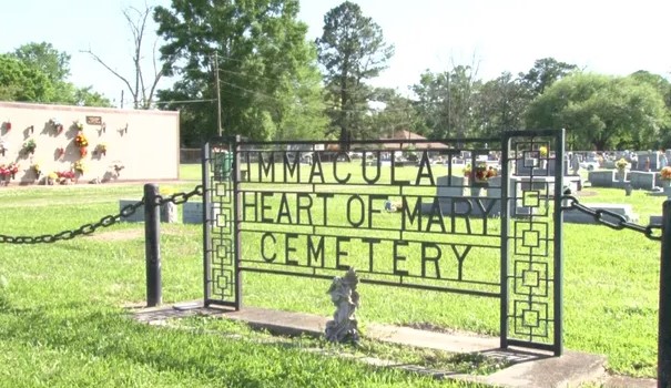 Signage of Immaculate Heart of Mary Cemetery Immaculate Heart of Mary Cemetery in Maragoiun.