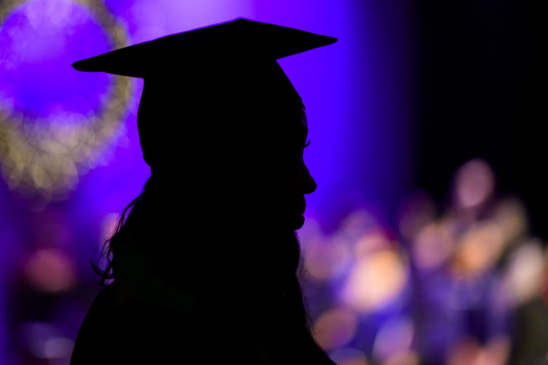 Manship Graduate silhouette of a manship graduate