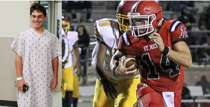 Images of Lance Garafola Lance Garafola was treated in a hospital after a concussion left his legs numb. He continued to play football for two more years after his injury.