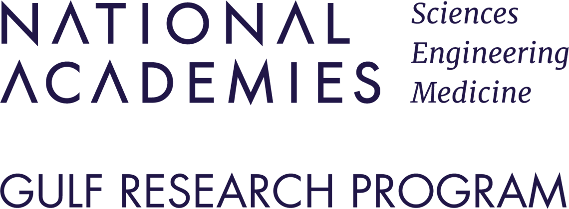 Logo for the National Academies of Sciences, Engineering, and Medicine Gulf Research Program