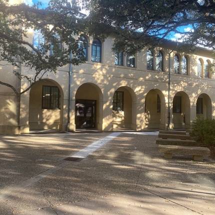 Photo of Himes from LSU Quad The Himes Hall from David Boyd Intrance