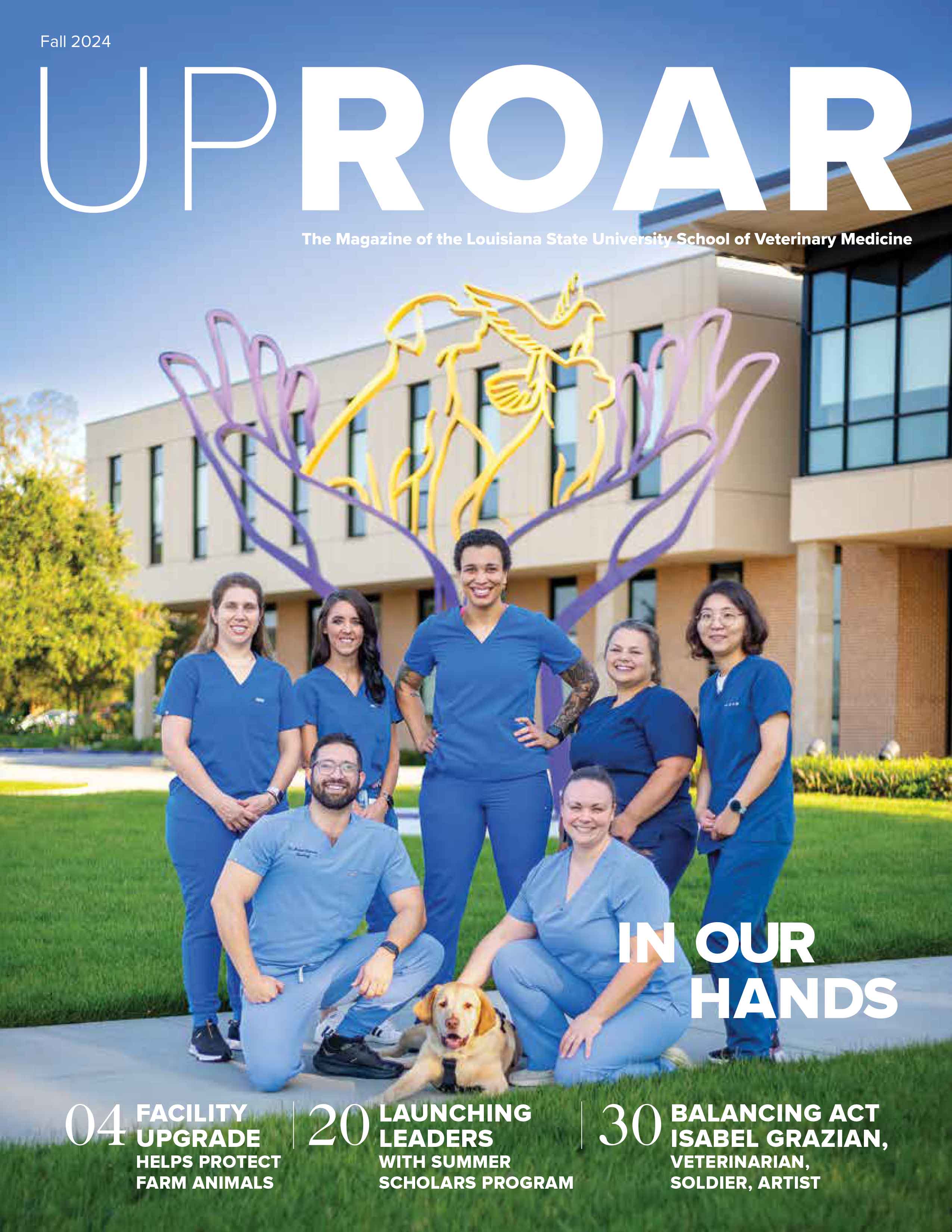 Fall 2024 cover showing the neurology team