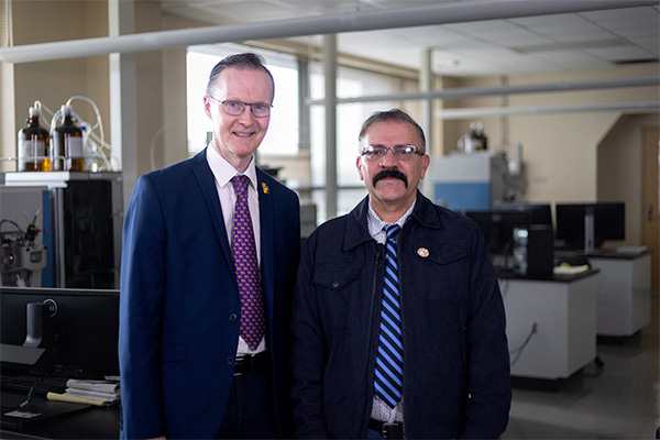 Dean Oliver Garden with Dr. Levent Dirikolu