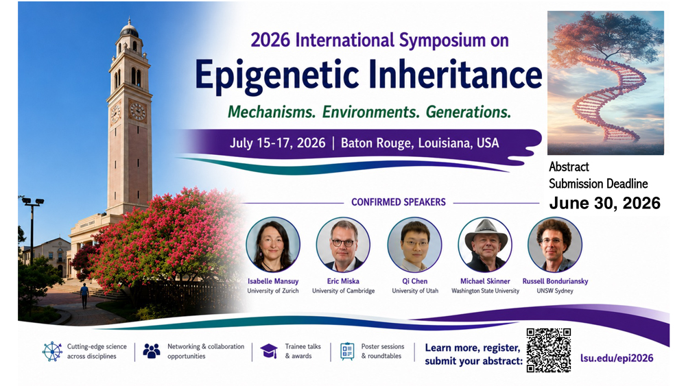 Epigenetic Inheritance Symposium flyer