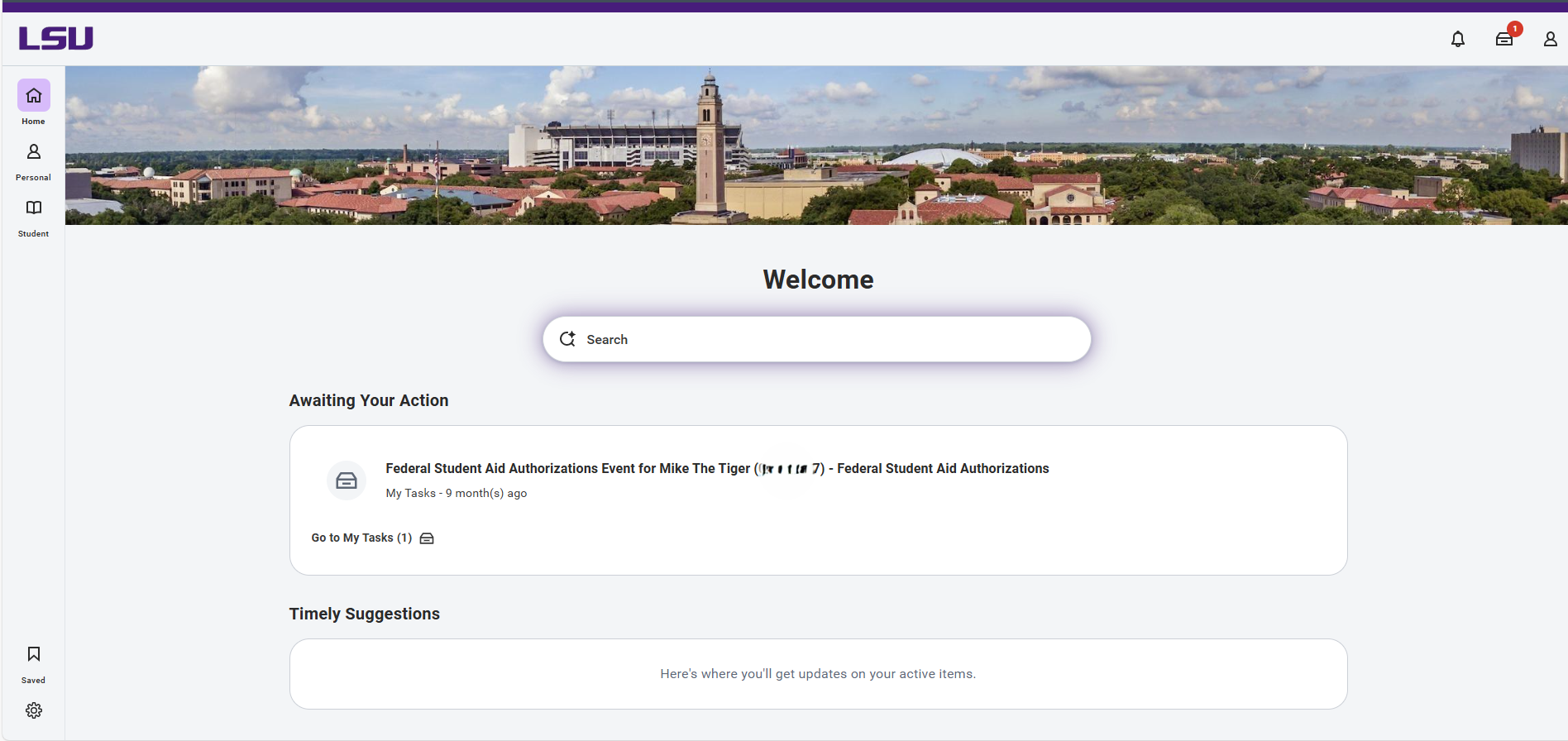 Refreshed Workday Homepage